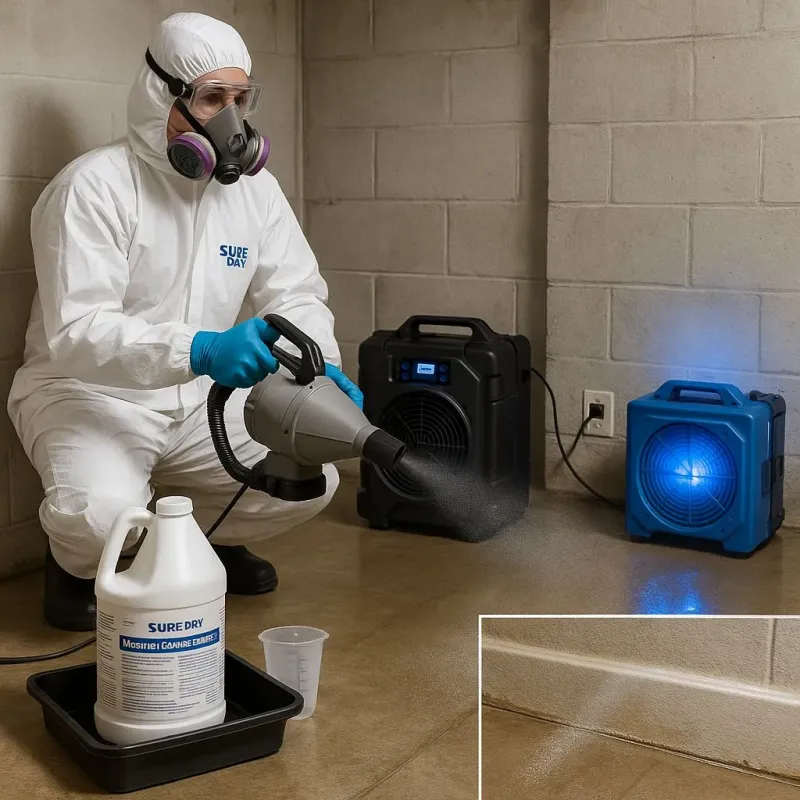Sanitization and Odor Removal process in Clayton, NC